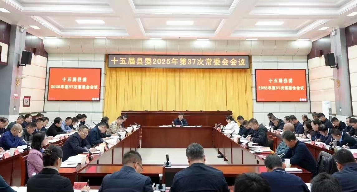 十五届县委召开2025年第37次常委会会议